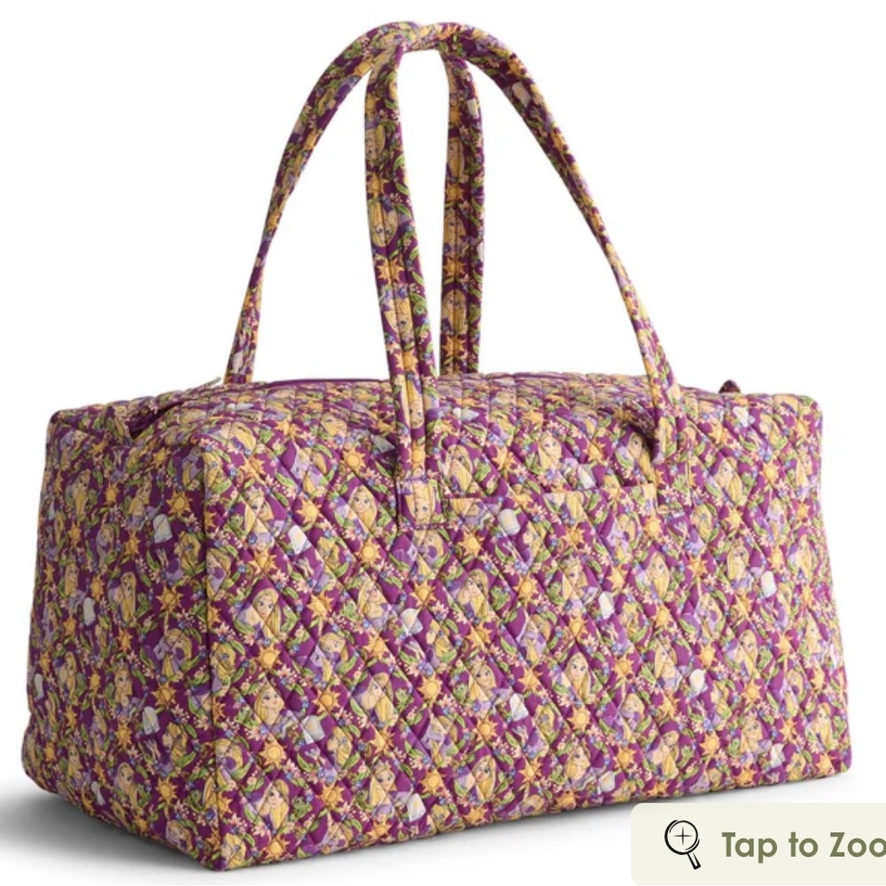 Vera Bradley Outlet Disney Rapunzel large travel duffel bag NWT - Picture 3 of 7